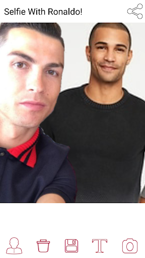 Selfie With Ronaldo! - Image screenshot of android app