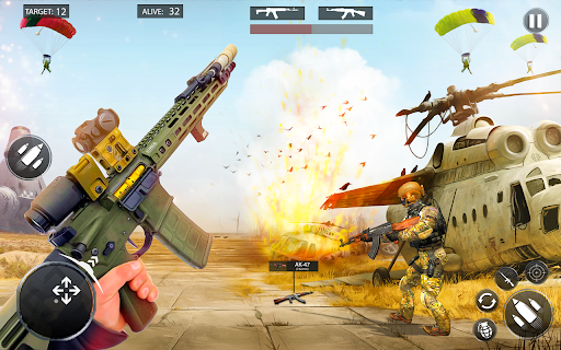 Commando Shooting Strike Games - Gameplay image of android game