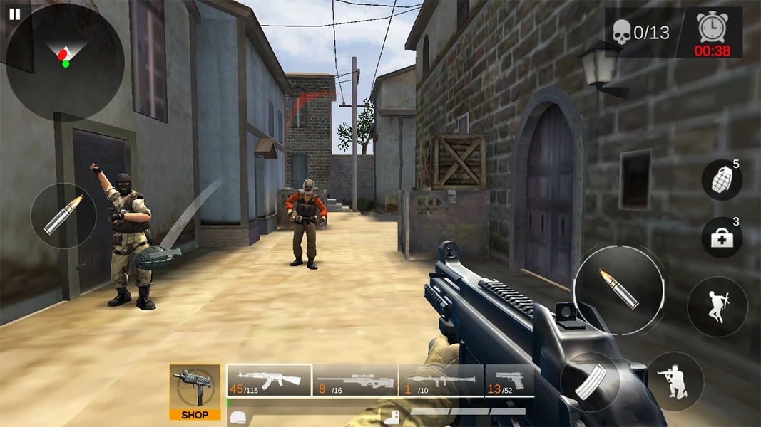 Critical Shooters - Zombie&FPS - Gameplay image of android game