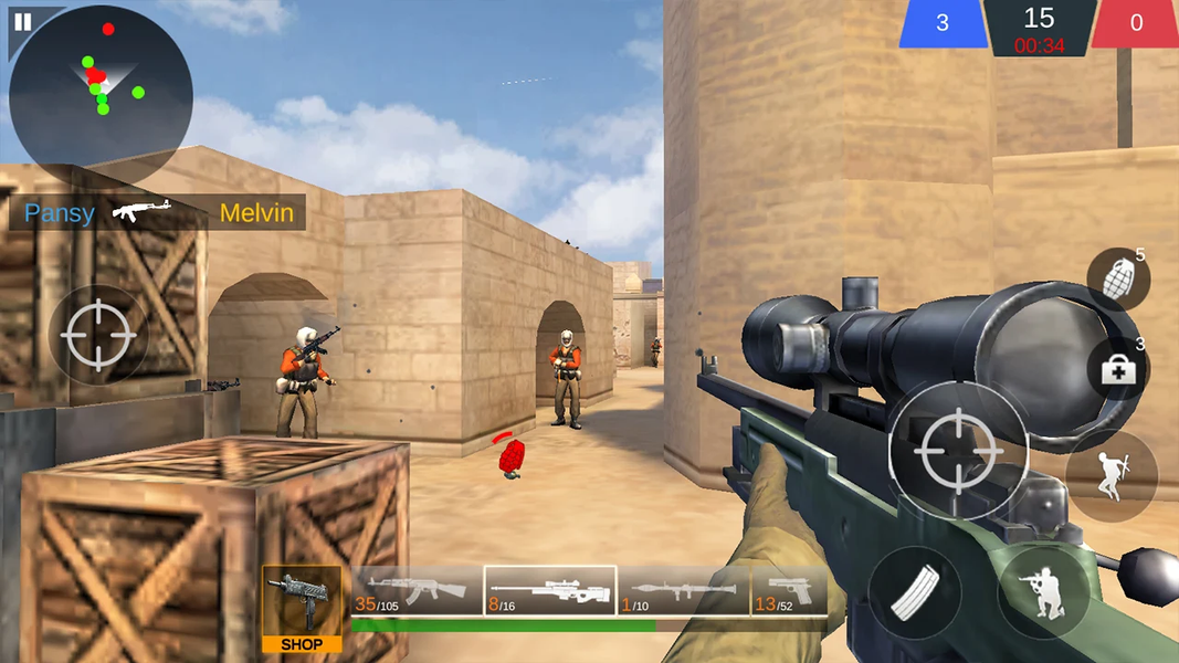 Critical Shooters - Zombie&FPS - Gameplay image of android game
