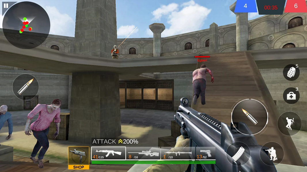 Critical Shooters - Zombie&FPS - Gameplay image of android game