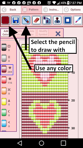 Bead Loom Pattern Creator - Image screenshot of android app