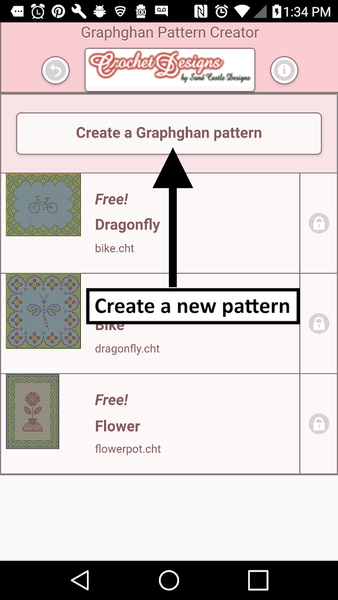 Crochet Graphghan Creator - Image screenshot of android app