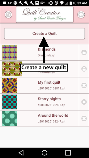 Quilt Creator - Image screenshot of android app