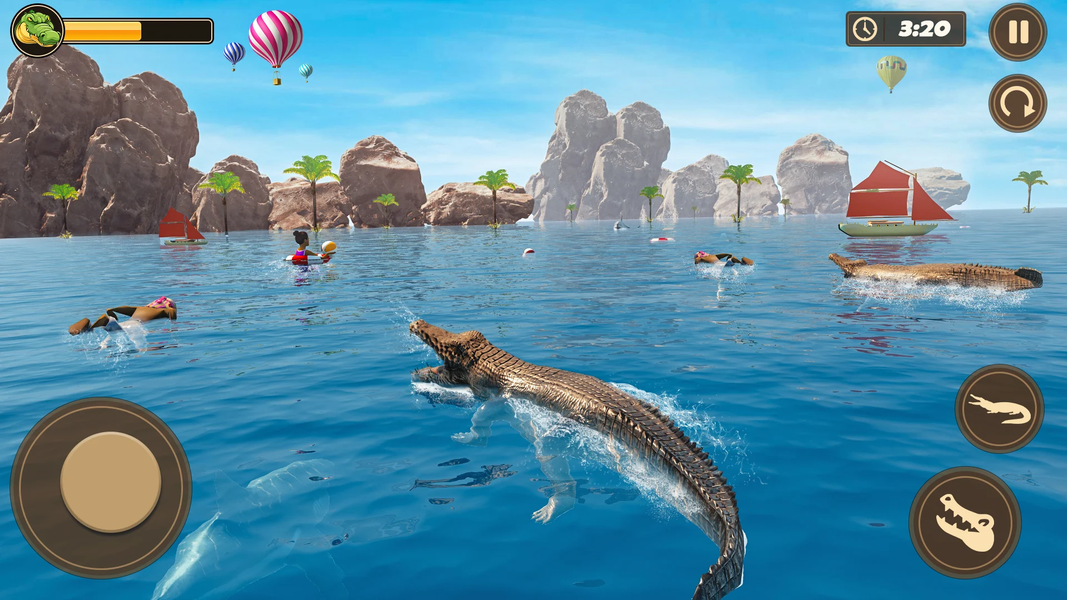 Crocodile Game: Angry Animal - عکس بازی موبایلی اندروید