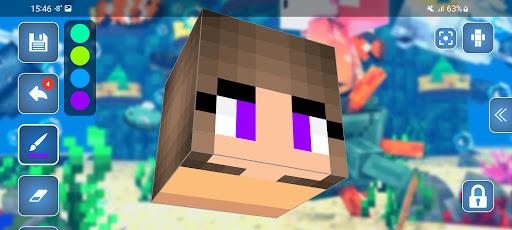 Skin Editor 3D for Minecraft - Image screenshot of android app