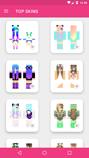 Girls Skins for Minecraft PE - Image screenshot of android app