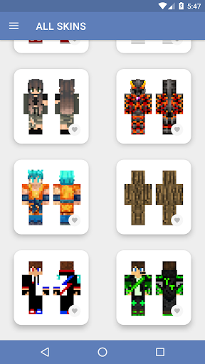 Skins for Minecraft PE - عکس برنامه موبایلی اندروید