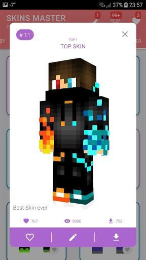 Skins-MASTER for Minecraft - Image screenshot of android app