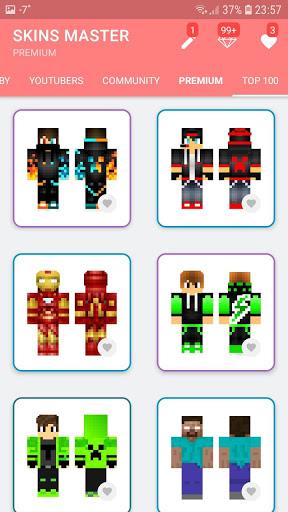 Skins-MASTER for Minecraft - Image screenshot of android app