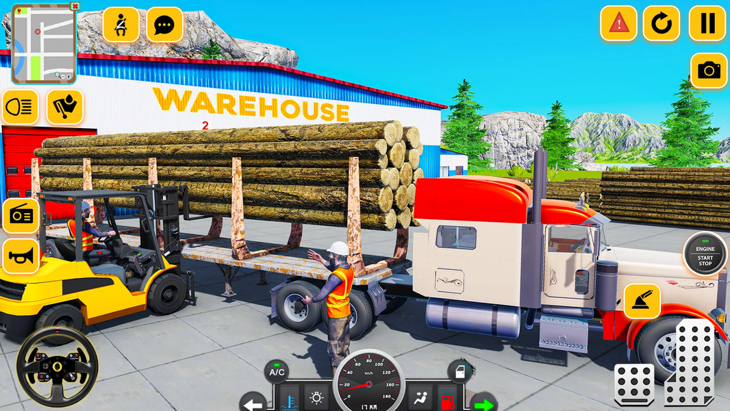 Log Cargo Transport Truck Game - عکس برنامه موبایلی اندروید