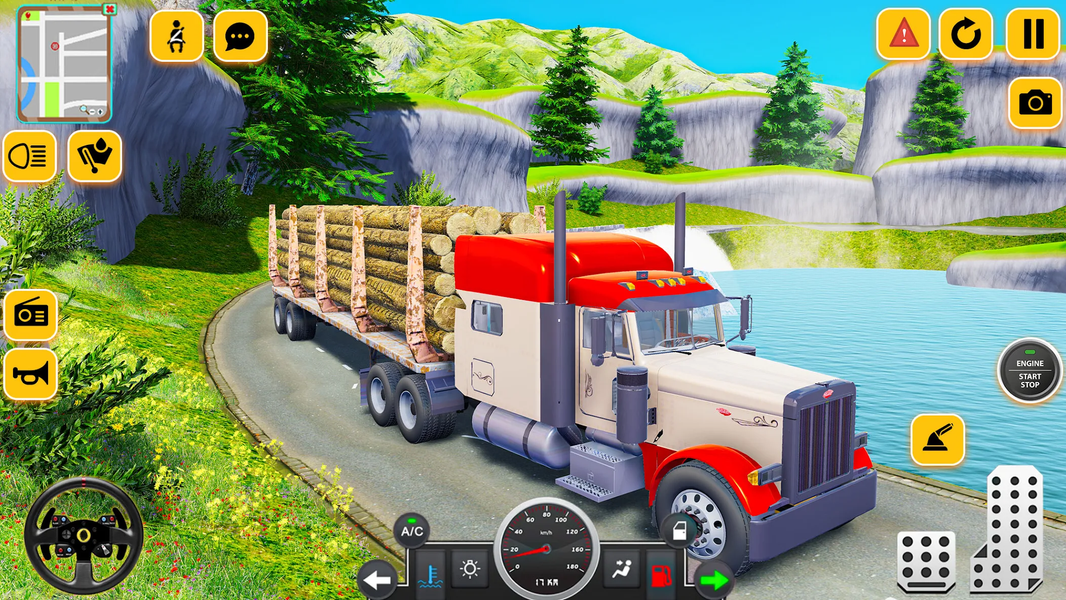 Log Cargo Transport Truck Game - Image screenshot of android app