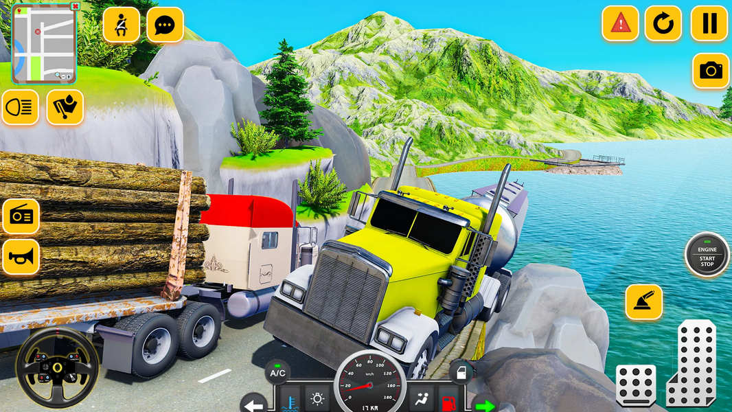 Log Cargo Transport Truck Game - عکس برنامه موبایلی اندروید