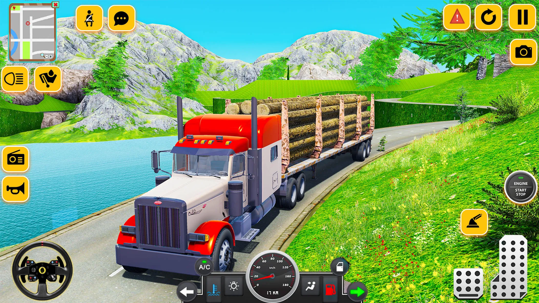 Log Cargo Transport Truck Game - عکس برنامه موبایلی اندروید