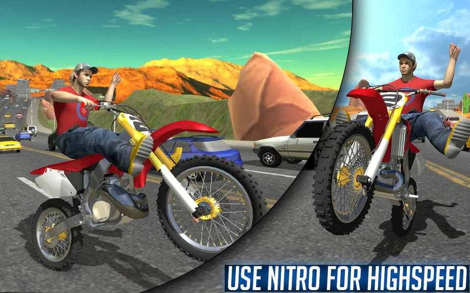 Traffic GT Bike Racer - Gameplay image of android game