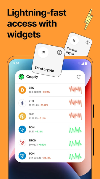 Crypto wallet – Bitcoin & USDT - Image screenshot of android app
