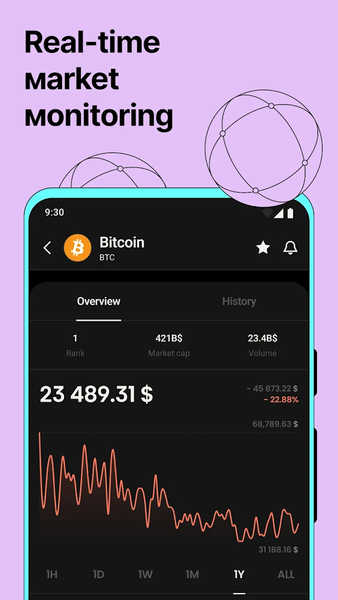 Crypto wallet – Bitcoin & USDT - Image screenshot of android app