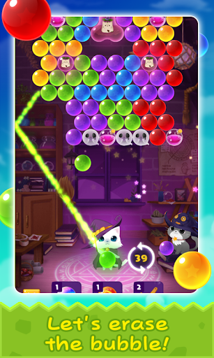 Bubble Cat Worlds Cute Pop Shooter - Gameplay image of android game