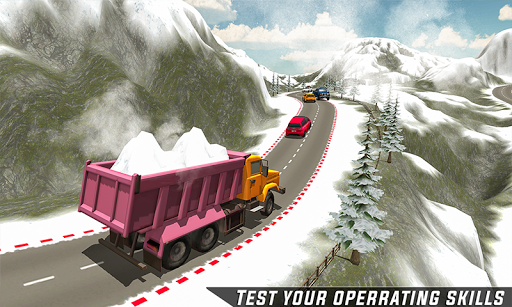 Heavy Excavator Snow Machine Simulator 2019 - Image screenshot of android app