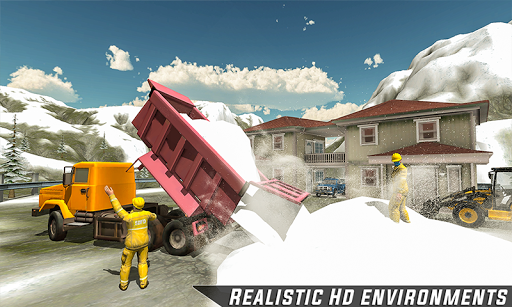 Heavy Excavator Snow Machine Simulator ۲۰۱۹ - عکس برنامه موبایلی اندروید