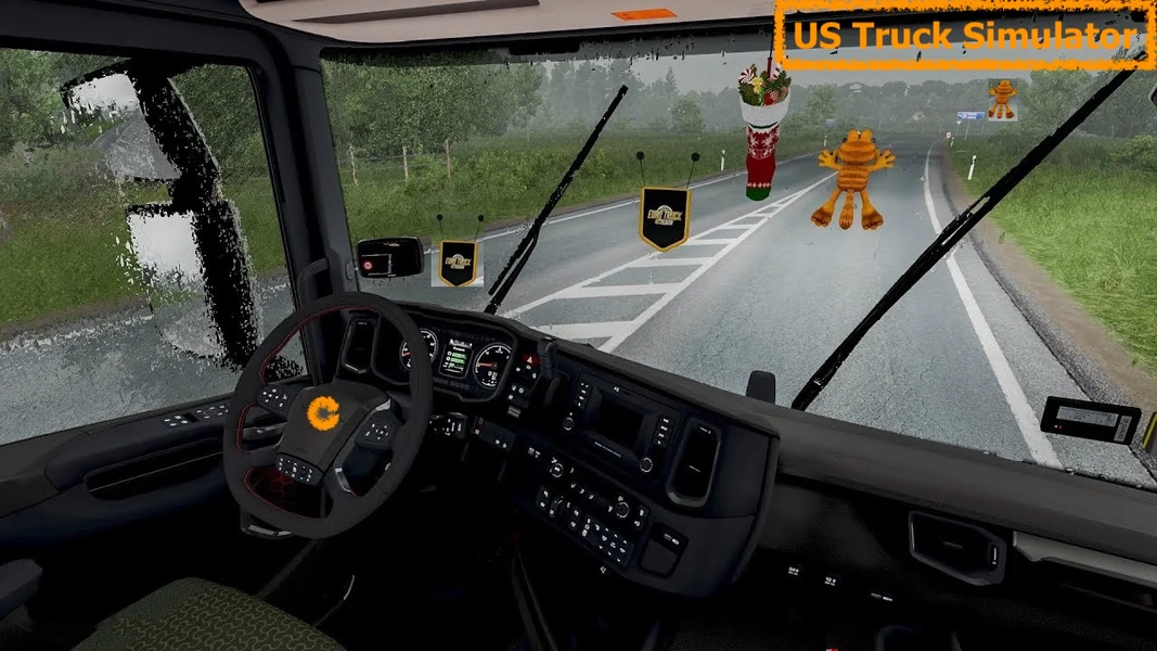 Truck driving Simulator Games - Gameplay image of android game