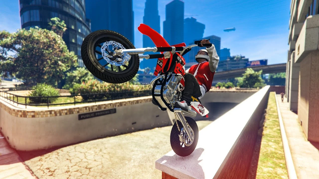 Bike Stunt Game Offline Games - Gameplay image of android game