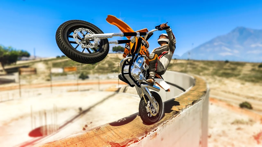 Mega Ramp Games Bike Stunts 3D - Gameplay image of android game