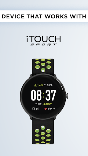 iTouch Wearables Smartwatch - Image screenshot of android app