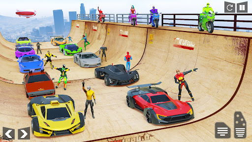 Water Car Stunt Game - Mega Ramp Car Stunt - Car Game 