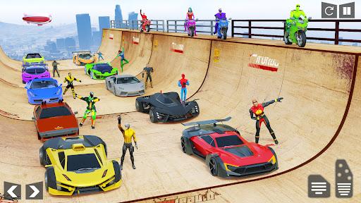 Mega Ramp Car Stunt Hero Games - Gameplay image of android game