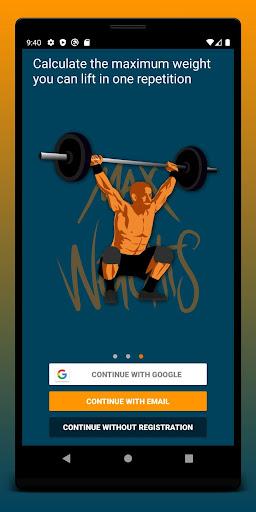 Max Weights - ۱RM and Strength - عکس برنامه موبایلی اندروید