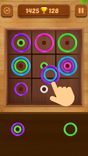 Color Rings: Color Puzzle Game - Gameplay image of android game