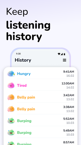 Cry Analyzer + Baby Translator - عکس برنامه موبایلی اندروید