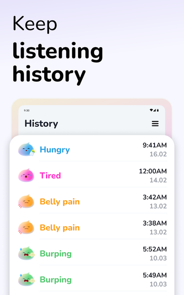 Cry Analyzer + Baby Translator - عکس برنامه موبایلی اندروید