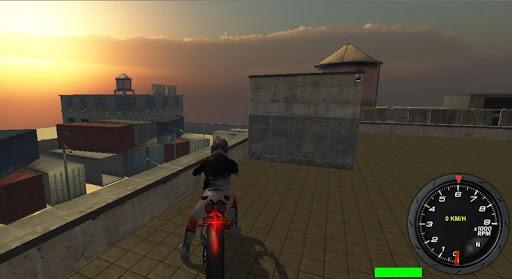 Motor Bike Race Simulator 3D - Gameplay image of android game