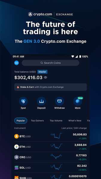 Crypto.com Exchange - عکس برنامه موبایلی اندروید