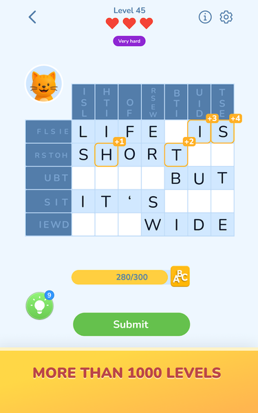 Crypto Words Puzzle - عکس بازی موبایلی اندروید