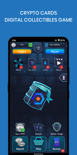 Crypto Cards Collect and Earn - Gameplay image of android game