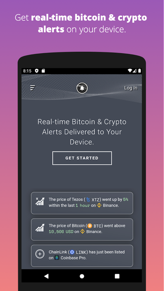 Cryptocurrency Alerting - عکس برنامه موبایلی اندروید
