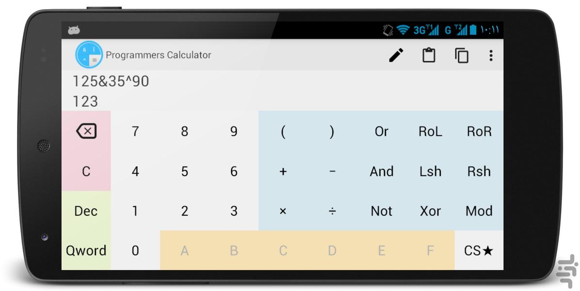 Programmers Calculator - Image screenshot of android app