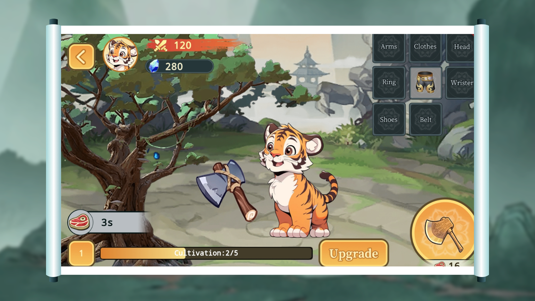 Tiger Cultivator - Gameplay image of android game