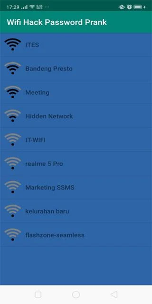 Wifi Hack Password Prank - Image screenshot of android app