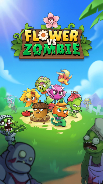 Flower vs zombie: City Defense - Gameplay image of android game