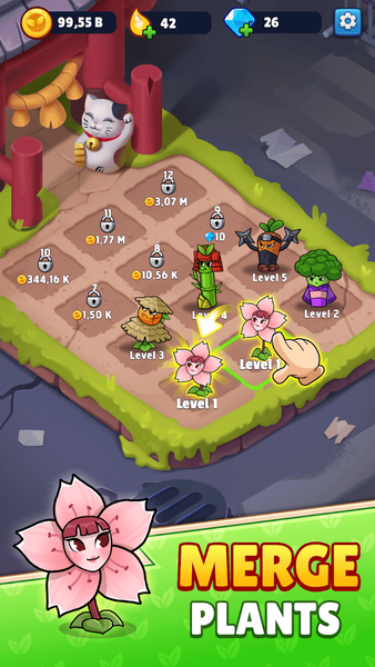 Flower vs zombie: City Defense - Gameplay image of android game