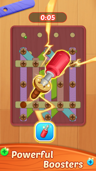 Color Bolts - Screw Puzzle - Gameplay image of android game