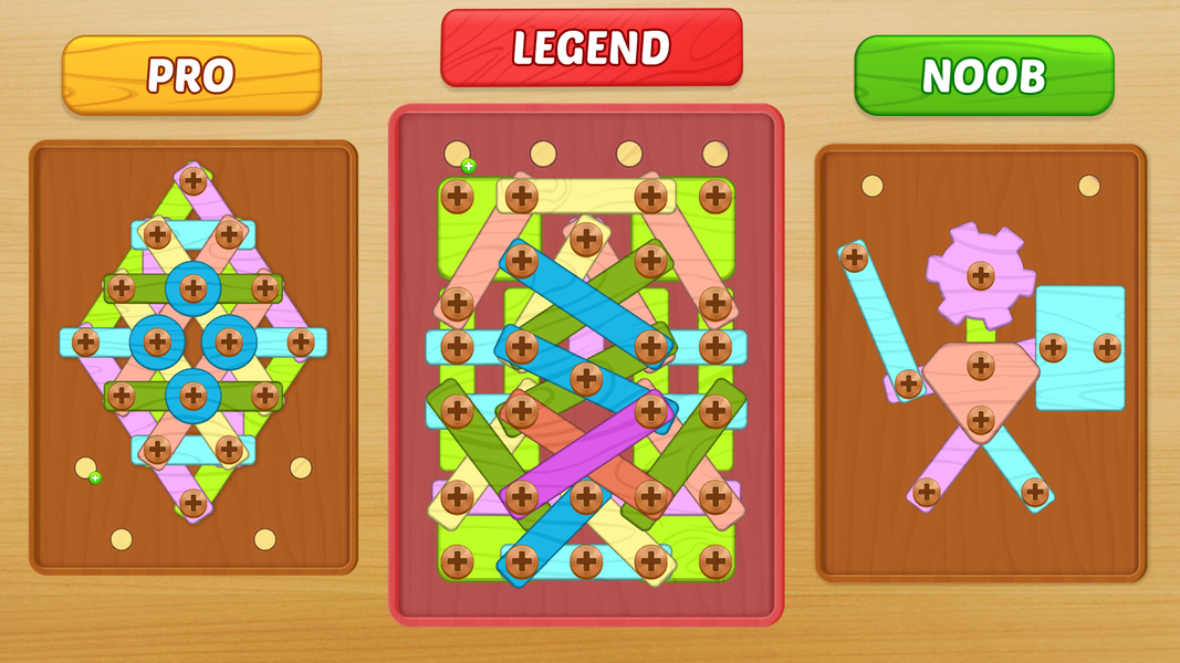 Color Bolts - Screw Puzzle - Gameplay image of android game