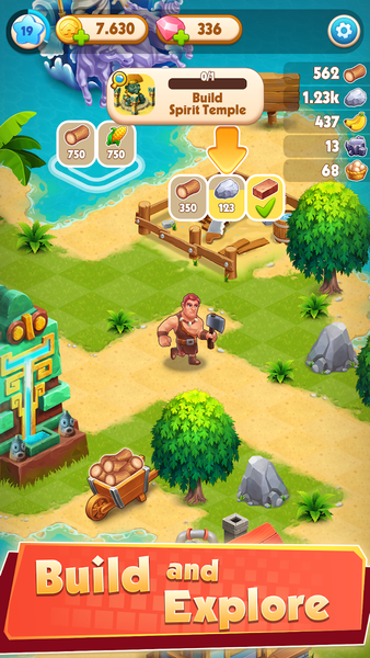 Exilesland - Farm Adventure - Gameplay image of android game