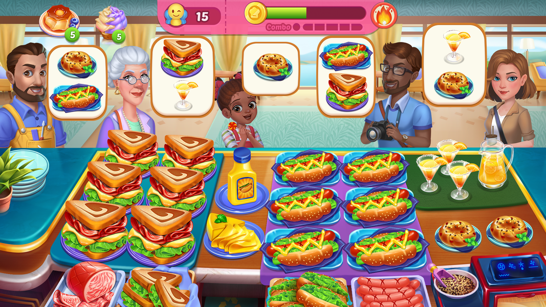 Delicious Island: Cooking game - Gameplay image of android game