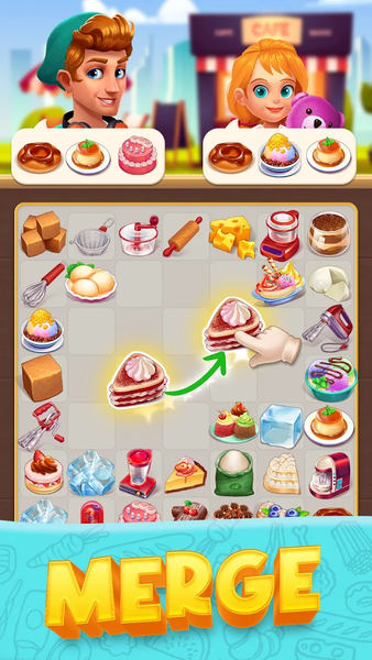 Merge Cafe - Restaurant decor - Gameplay image of android game