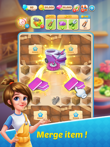 Merge Memory - Town Decor - Gameplay image of android game